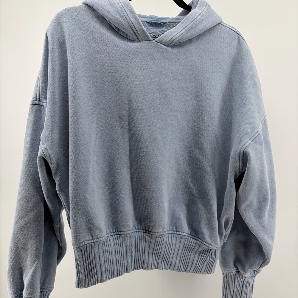 Aerie Light Blue Hooded Sweatshirt‎ Hoodie Large